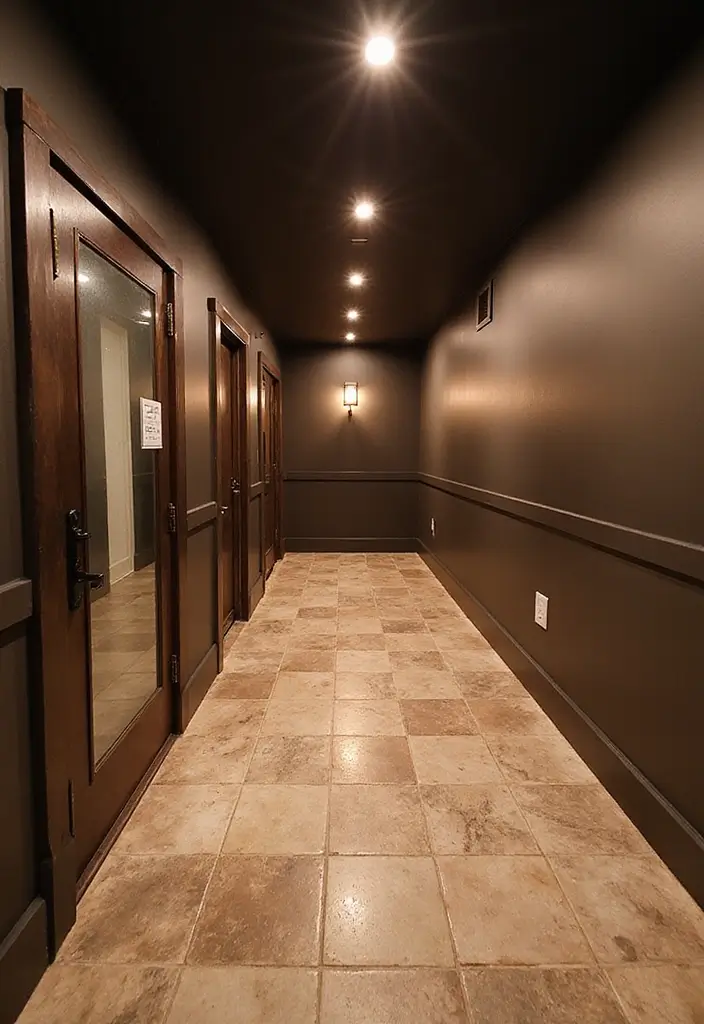 25 Basement Floor Ideas That Turn Dark Spaces Around 20 25 Basement Floor Ideas That Turn Dark Spaces Around - 20. Bright LED Lighting Solutions
