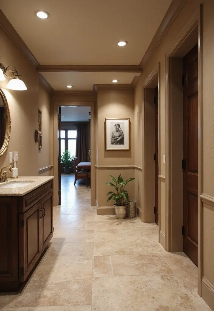 25 Basement Floor Ideas That Turn Dark Spaces Around 21 25 Basement Floor Ideas That Turn Dark Spaces Around - 21. Elegant Area Dividers