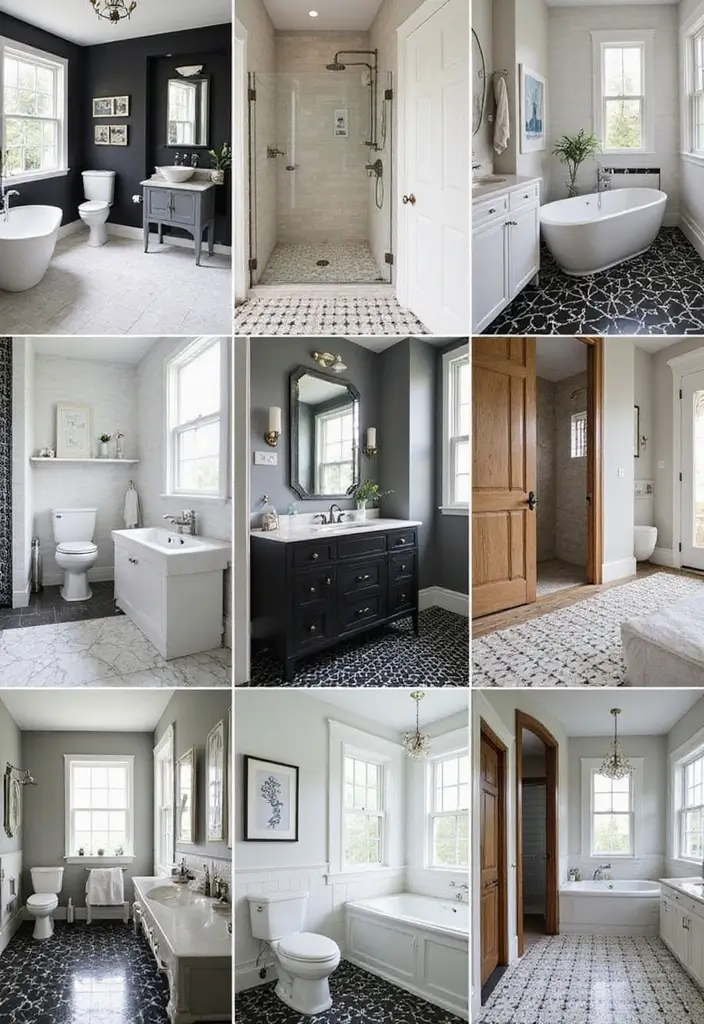 25 Bathrooms with Black & White Tile Floor That Feel Timeless 26 25 Bathrooms with Black & White Tile Floor That Feel Timeless - Conclusion