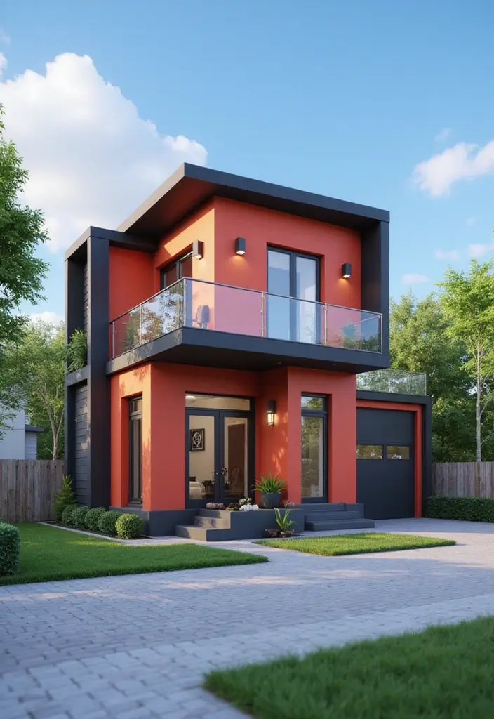 25 Bloxburg House Ideas Two Floor That Players Are Loving 21 25 Bloxburg House Ideas Two Floor That Players Are Loving - 21. The Geometric Modern