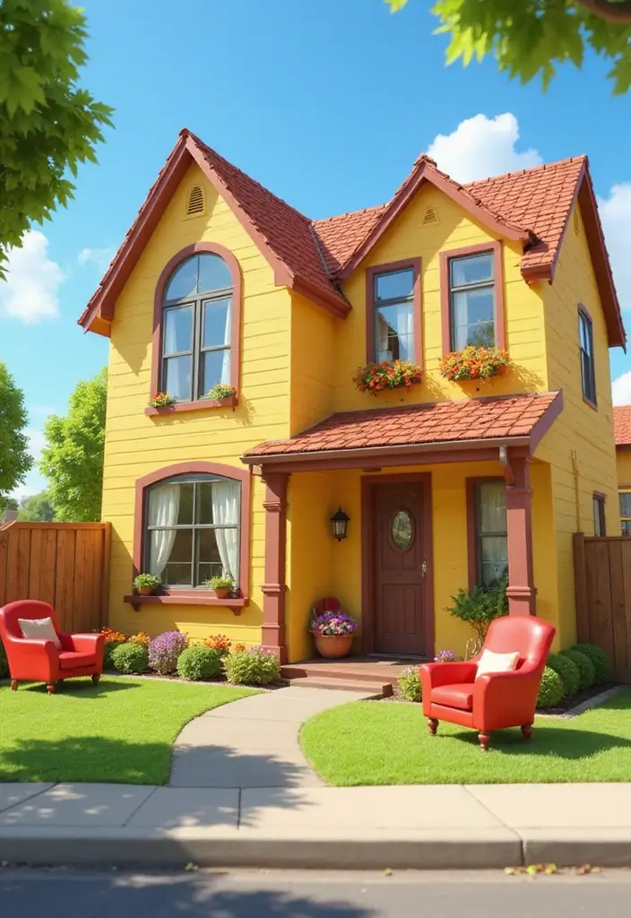 25 Bloxburg House Ideas Two Floor That Players Are Loving 23 25 Bloxburg House Ideas Two Floor That Players Are Loving - 23. The Vibrant Family Home