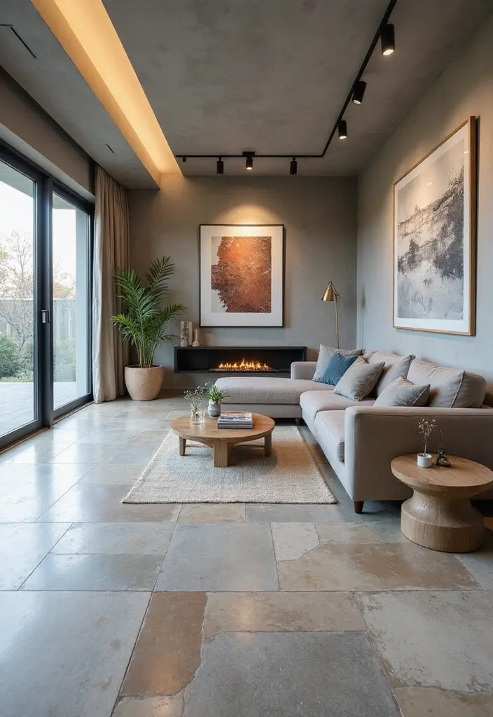 25 Concrete Floor Ideas That Are Industrial & Chic 10 25 Concrete Floor Ideas That Are Industrial & Chic - 10. Geometric Designs with Concrete