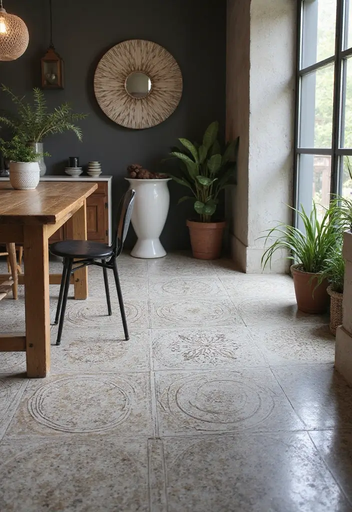25 Concrete Floor Ideas That Are Industrial & Chic 18 25 Concrete Floor Ideas That Are Industrial & Chic - 18. Innovative Concrete Patterns