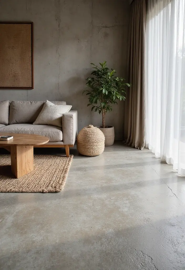 25 Concrete Floor Ideas That Are Industrial & Chic 2 25 Concrete Floor Ideas That Are Industrial & Chic - 2. Textured Concrete Finishes
