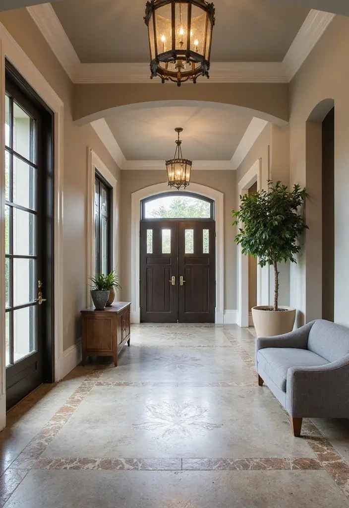 25 Concrete Floor Ideas That Are Industrial & Chic 20 25 Concrete Floor Ideas That Are Industrial & Chic - 20. Concrete and Natural Stone Combination