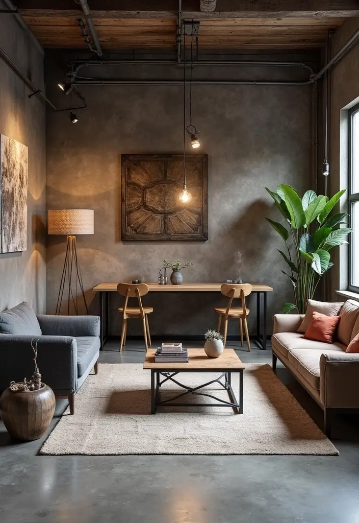 25 Concrete Floor Ideas That Are Industrial & Chic 9 25 Concrete Floor Ideas That Are Industrial & Chic - 9. Industrial Style with Concrete and Metal