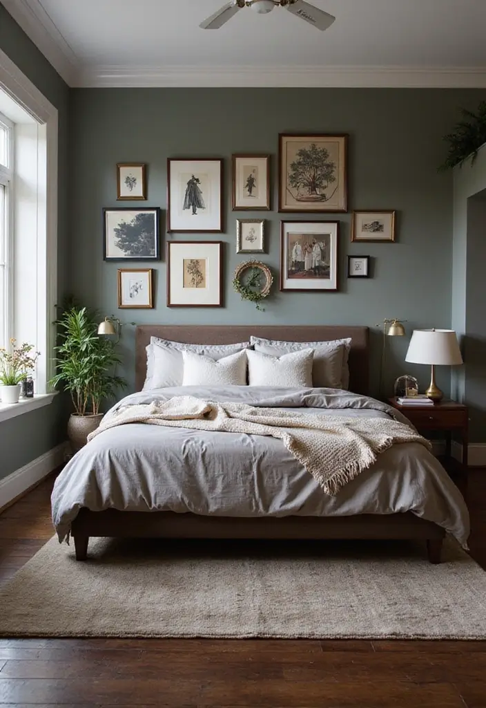 25 Dark Wooden Floor Bedroom Inspirations Full of Warmth 15 25 Dark Wooden Floor Bedroom Inspirations Full of Warmth - 15. Artistic Expression