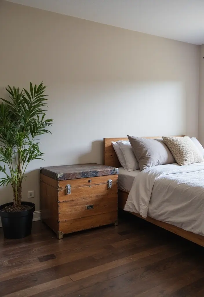 25 Dark Wooden Floor Bedroom Inspirations Full of Warmth 17 25 Dark Wooden Floor Bedroom Inspirations Full of Warmth - 17. Functional Furniture