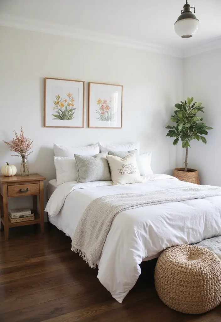 25 Dark Wooden Floor Bedroom Inspirations Full of Warmth 19 25 Dark Wooden Floor Bedroom Inspirations Full of Warmth - 19. Seasonal Decor