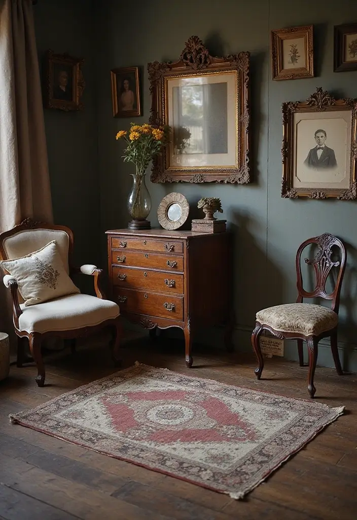 25 Dark Wooden Floor Bedroom Inspirations Full of Warmth 8 25 Dark Wooden Floor Bedroom Inspirations Full of Warmth - 8. Vintage Finds