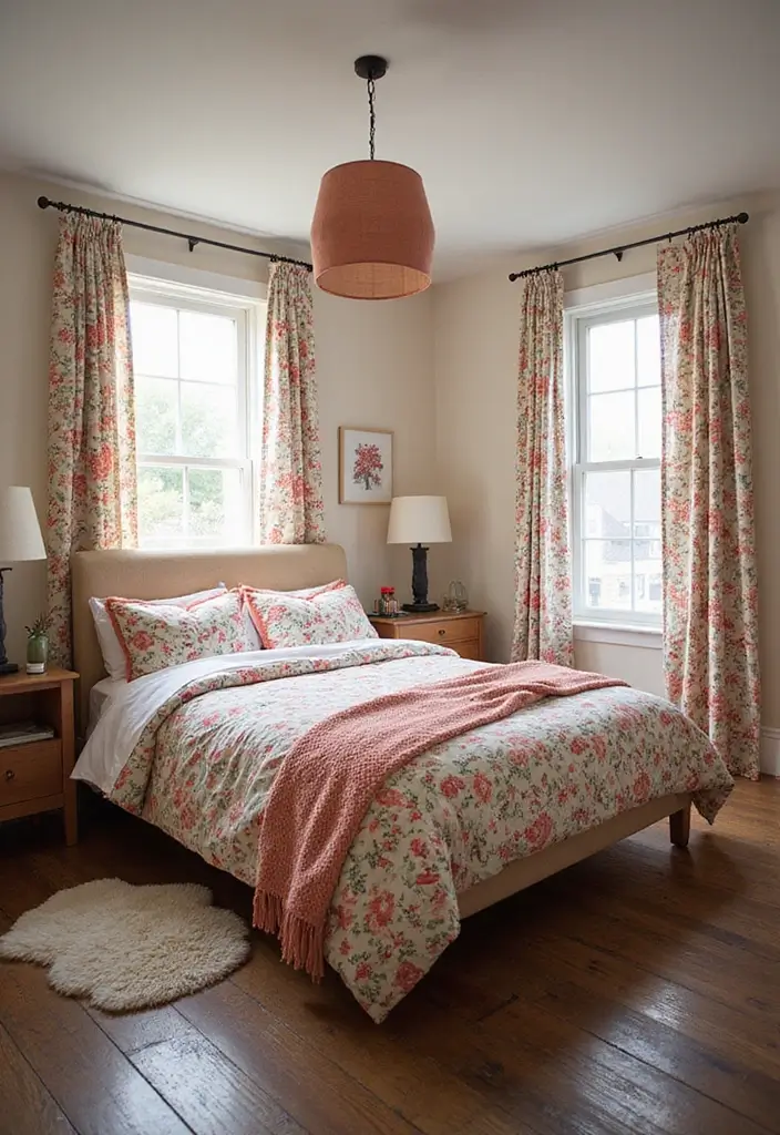 25 Dark Wooden Floor Bedroom Inspirations Full of Warmth 9 25 Dark Wooden Floor Bedroom Inspirations Full of Warmth - 9. Playful Patterns