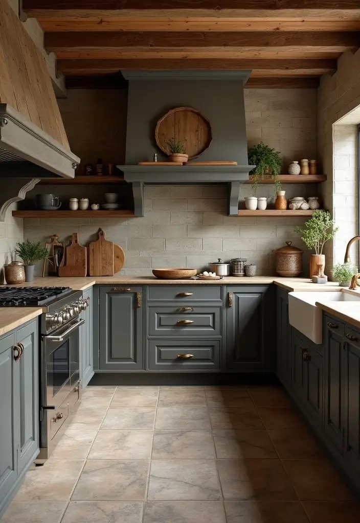 25 Kitchen Floor Tile Ideas That Elevate Cooking Spaces 17 25 Kitchen Floor Tile Ideas That Elevate Cooking Spaces - 17. Natural Slate Tiles