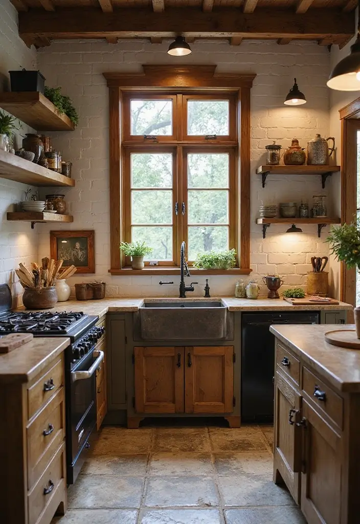25 Kitchen Floor Tile Ideas That Elevate Cooking Spaces 20 25 Kitchen Floor Tile Ideas That Elevate Cooking Spaces - 20. Rustic Farmhouse Tiles