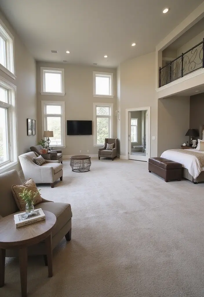 25 Master Suite Floor Plan Ideas That Feel Luxurious 1 25 Master Suite Floor Plan Ideas That Feel Luxurious - 1. Open Concept Bliss