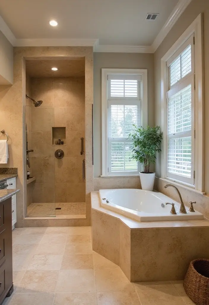 25 Master Suite Floor Plan Ideas That Feel Luxurious 13 25 Master Suite Floor Plan Ideas That Feel Luxurious - 13. Spa-Inspired Design