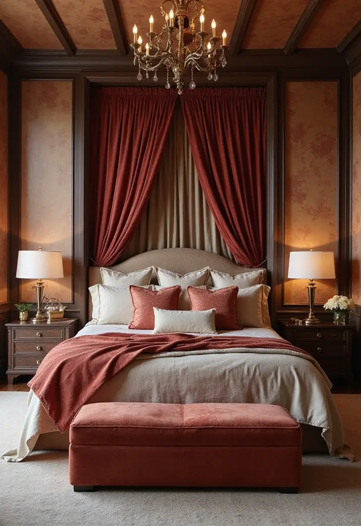 25 Master Suite Floor Plan Ideas That Feel Luxurious 23 25 Master Suite Floor Plan Ideas That Feel Luxurious - 23. Lush Textiles