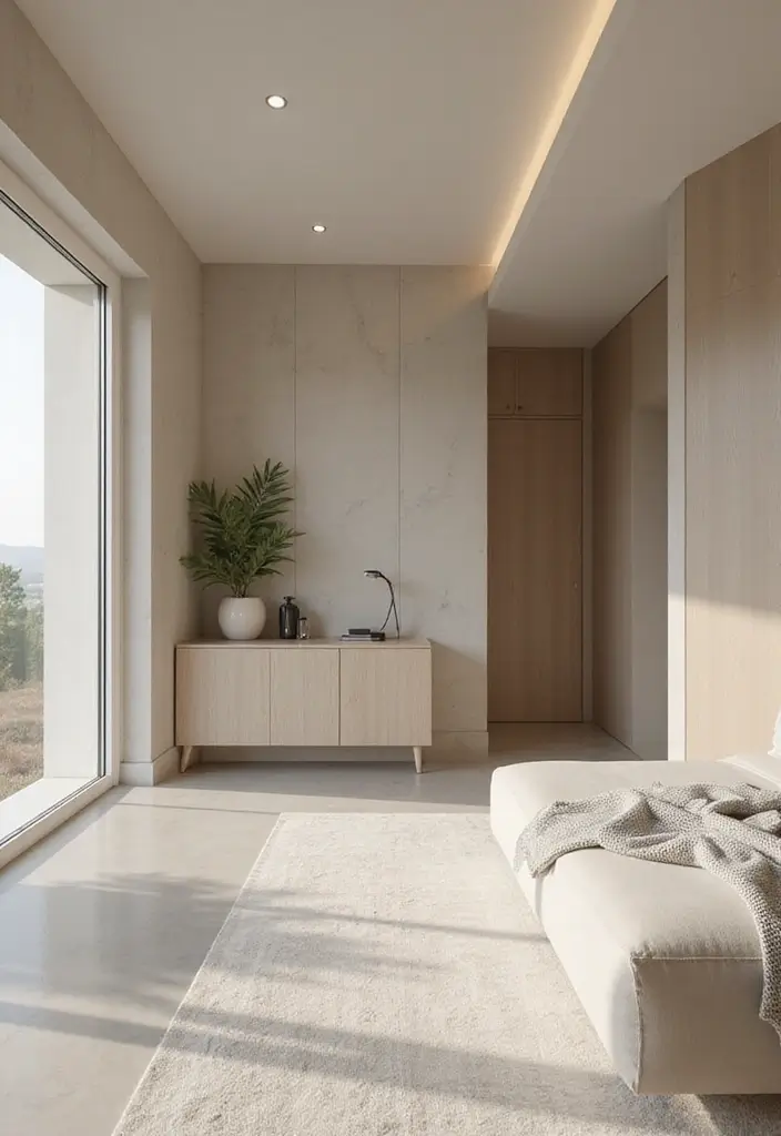 25 Master Suite Floor Plan Ideas That Feel Luxurious 24 25 Master Suite Floor Plan Ideas That Feel Luxurious - 24. Minimalist Elegance