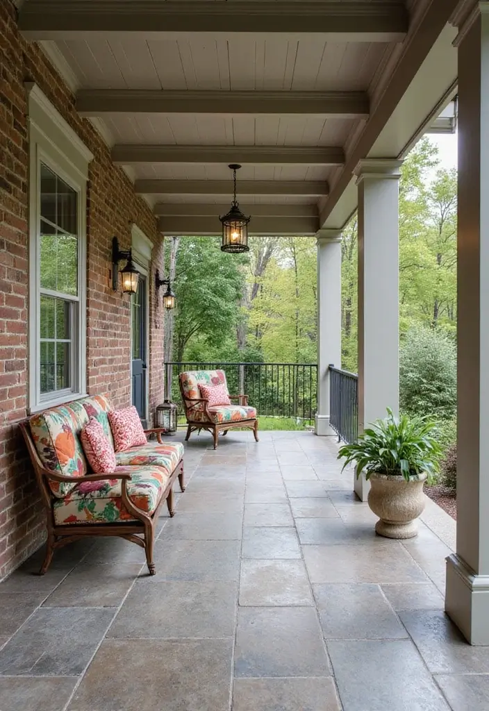 25 Porch Floor Ideas That Boost Outdoor Charm 19 25 Porch Floor Ideas That Boost Outdoor Charm - 19. Eco-Friendly Composite Tiles