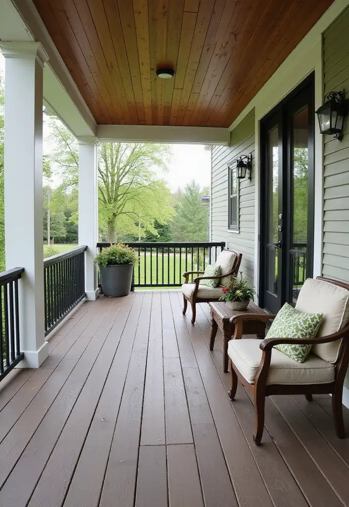 25 Porch Floor Ideas That Boost Outdoor Charm 3 25 Porch Floor Ideas That Boost Outdoor Charm - 3. Composite Decking