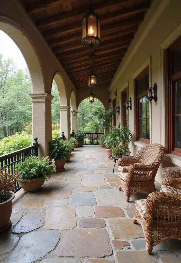 25 Porch Floor Ideas That Boost Outdoor Charm 5 25 Porch Floor Ideas That Boost Outdoor Charm - 5. Natural Stone