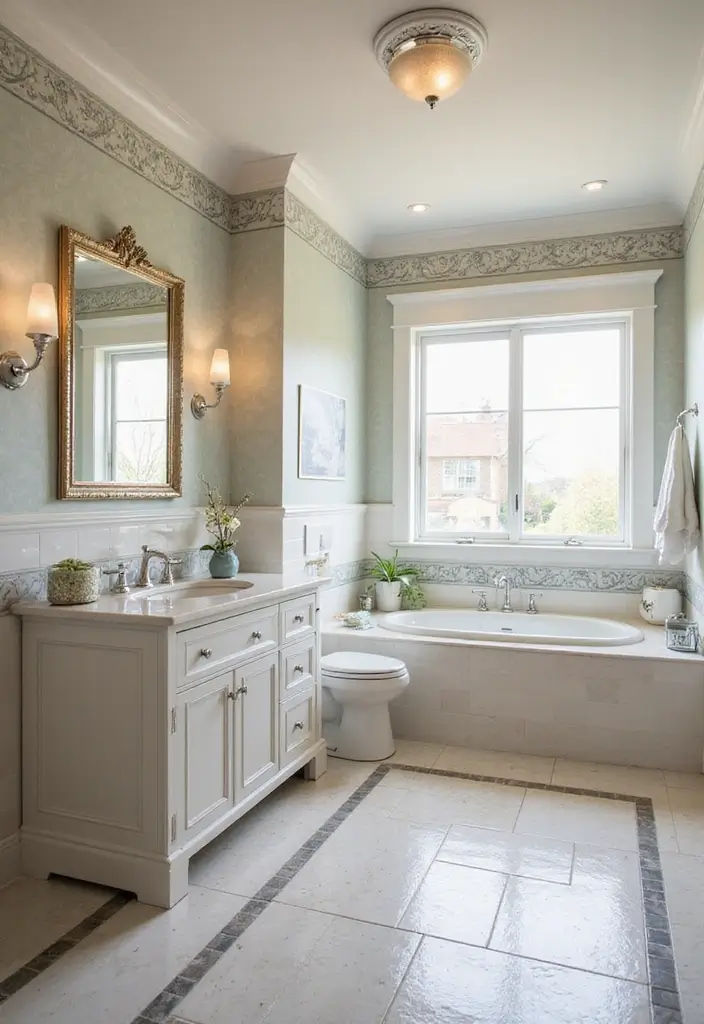 25 Tile Floor Ideas That Work in Any Room 25 25 Tile Floor Ideas That Work in Any Room - 25. Stylish Liners and Borders