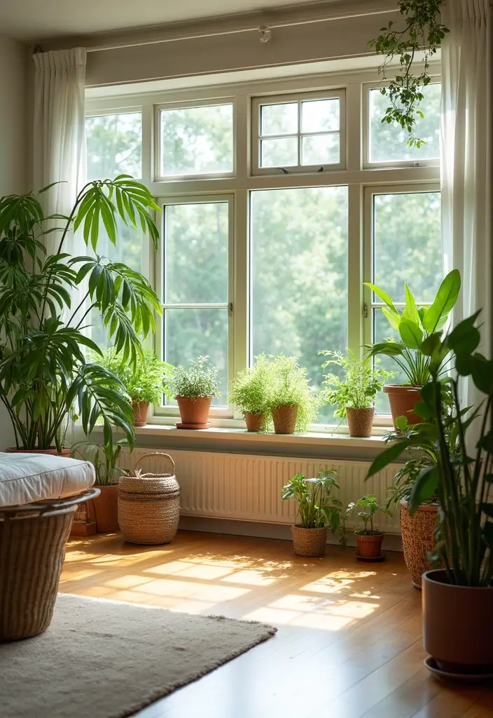 25 Wooden Floor Living Room Inspirations That Feel Inviting 13 25 Wooden Floor Living Room Inspirations That Feel Inviting - 13. Bringing the Outdoors In