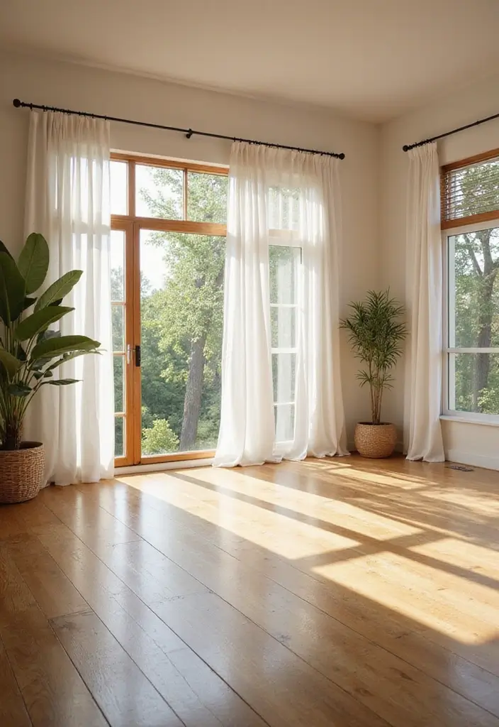 25 Wooden Floor Living Room Inspirations That Feel Inviting 17 25 Wooden Floor Living Room Inspirations That Feel Inviting - 17. Utilizing Natural Light