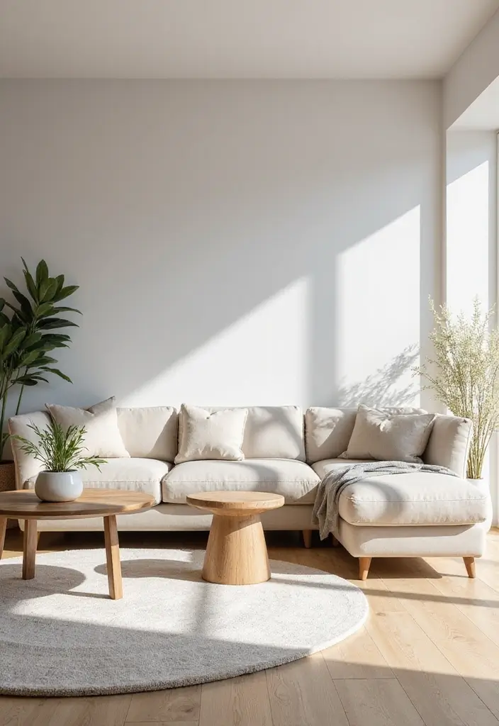 25 Wooden Floor Living Room Inspirations That Feel Inviting 2 25 Wooden Floor Living Room Inspirations That Feel Inviting - 2. Scandinavian Simplicity