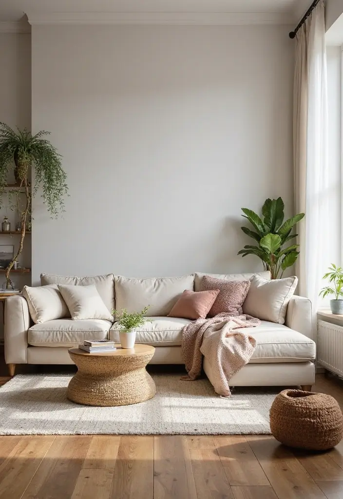 25 Wooden Floor Living Room Inspirations That Feel Inviting 24 25 Wooden Floor Living Room Inspirations That Feel Inviting - 24. Incorporating Soft Textiles