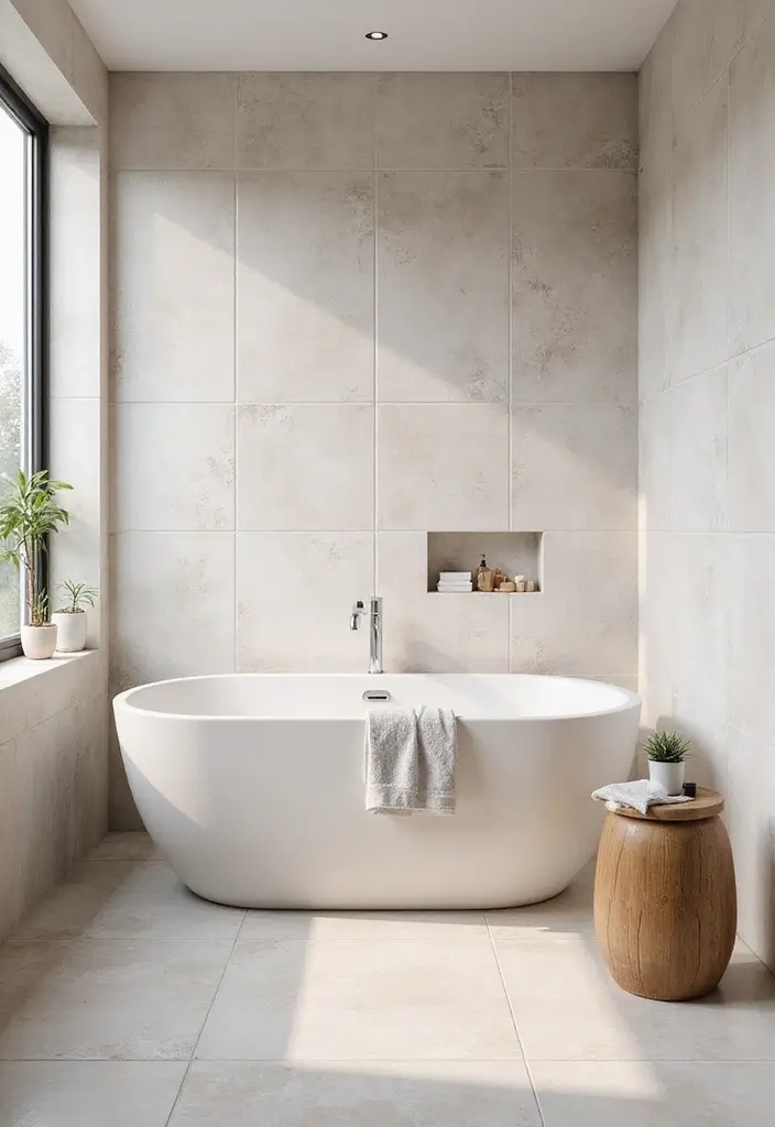 27 Bathroom Floor Tile Ideas That Feel Spa-Like 16 27 Bathroom Floor Tile Ideas That Feel Spa-Like - 16. Soft Pastel Tiles for a Gentle Touch