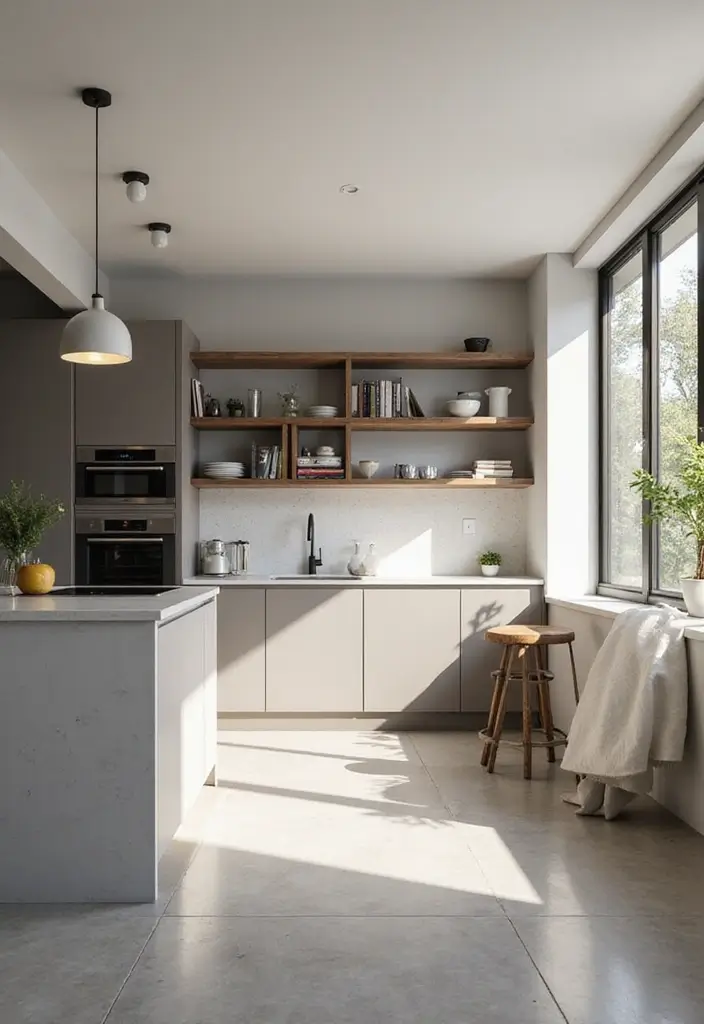 27 Bloxburg House Ideas One Floor That Players Are Copying 2 27 Bloxburg House Ideas One Floor That Players Are Copying - 2. Sleek Kitchen with Open Shelving