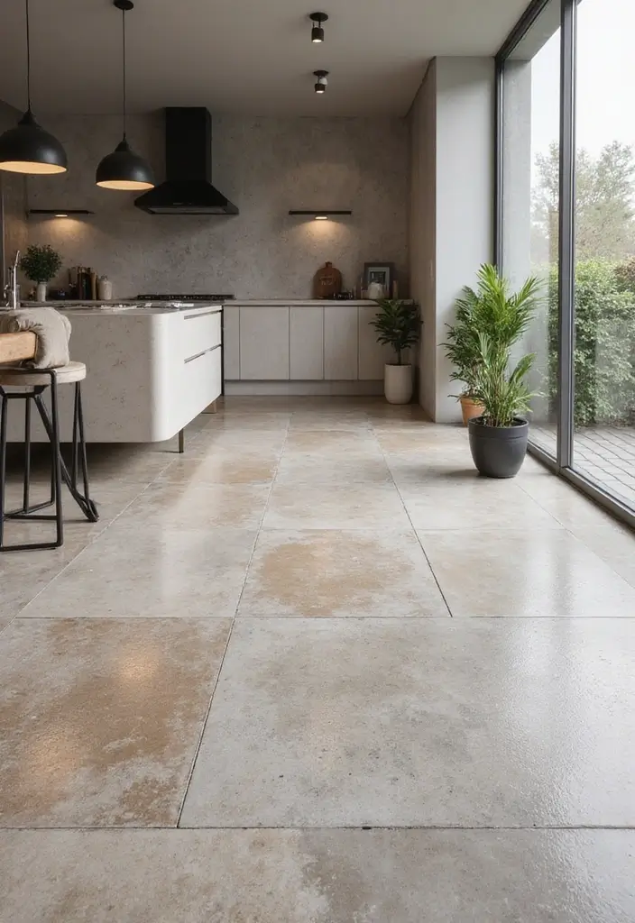 27 Epoxy Floor Designs That Shine With Modern Vibes 12 27 Epoxy Floor Designs That Shine With Modern Vibes - 12. Monochromatic Elegance