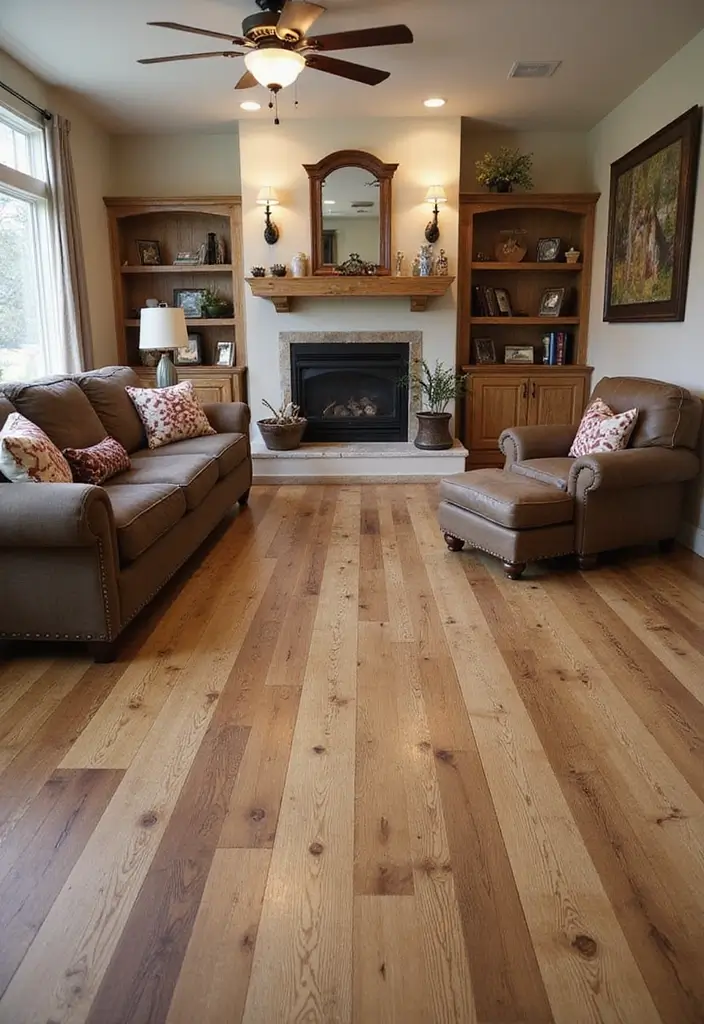 27 Epoxy Floor Designs That Shine With Modern Vibes 22 27 Epoxy Floor Designs That Shine With Modern Vibes - 22. Rustic Charm with Wood-Look Epoxy