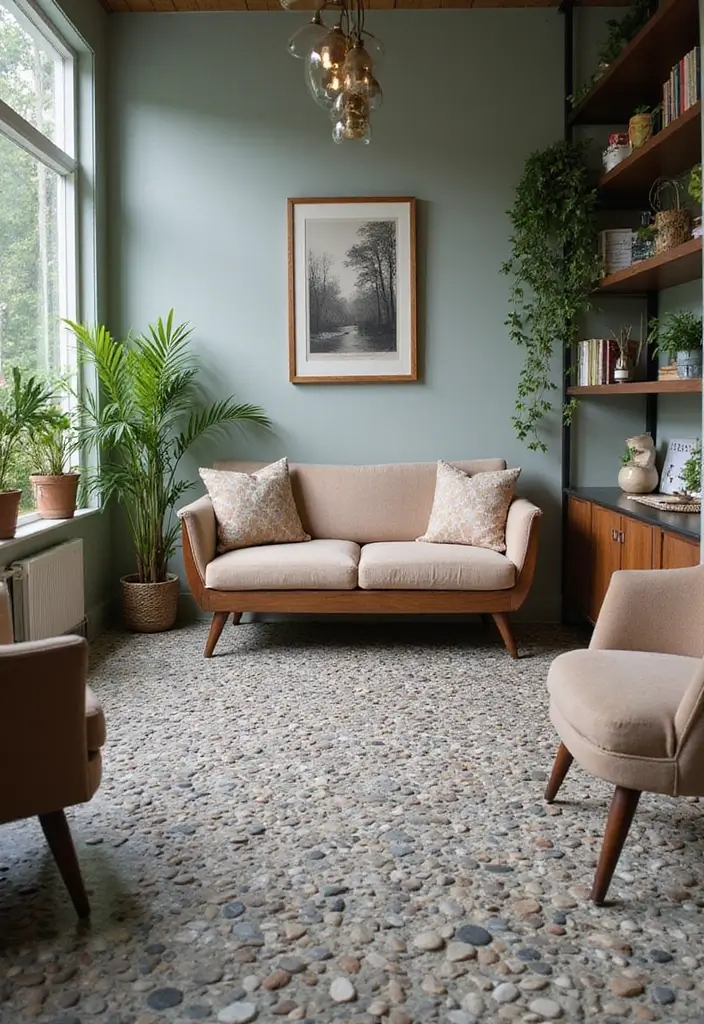 27 Epoxy Floor Designs That Shine With Modern Vibes 7 27 Epoxy Floor Designs That Shine With Modern Vibes - 7. Nature-Inspired Designs