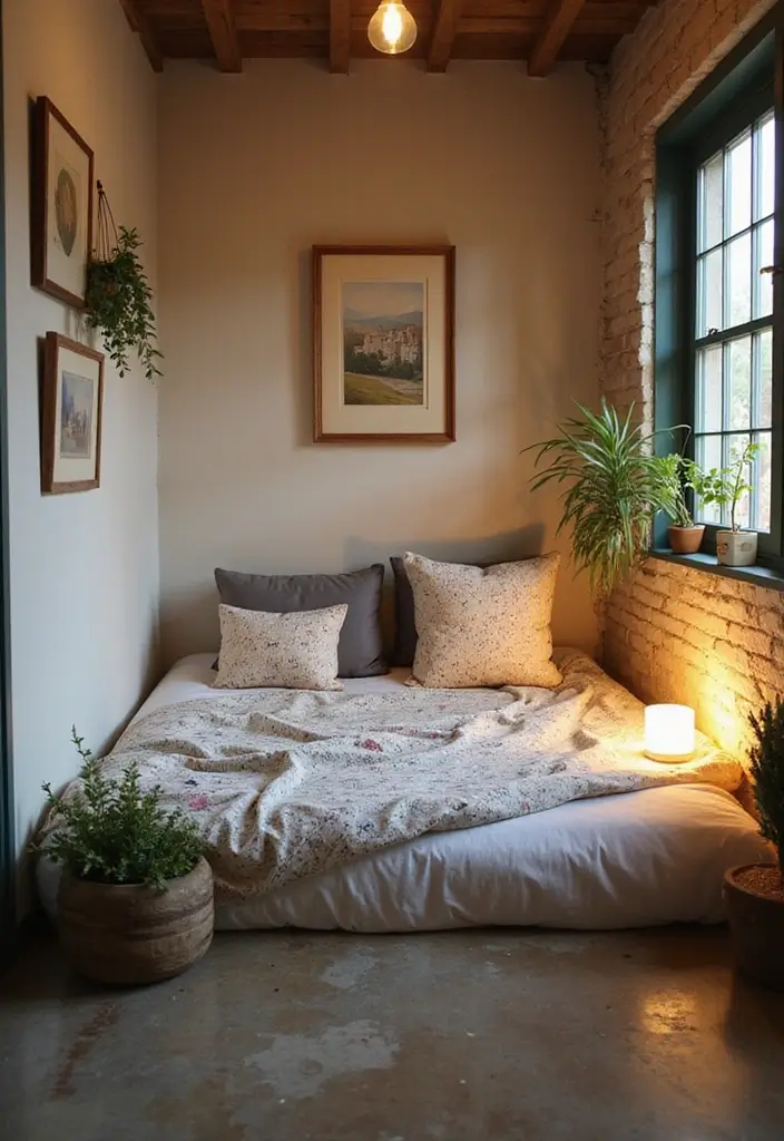 27 Floor Bed Ideas That Feel Cozy & Minimalist 10 27 Floor Bed Ideas That Feel Cozy & Minimalist - 10. Corner Bed Configuration
