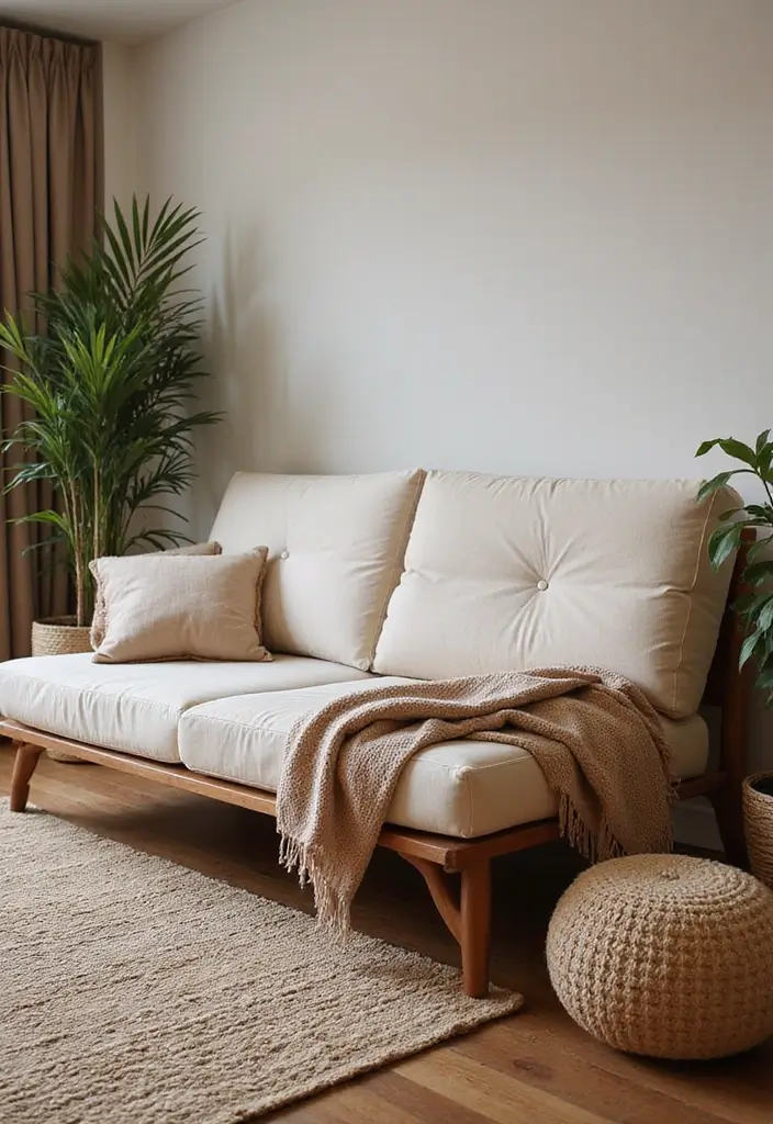 27 Floor Bed Ideas That Feel Cozy & Minimalist 2 27 Floor Bed Ideas That Feel Cozy & Minimalist - 2. Futon Style for Flexibility