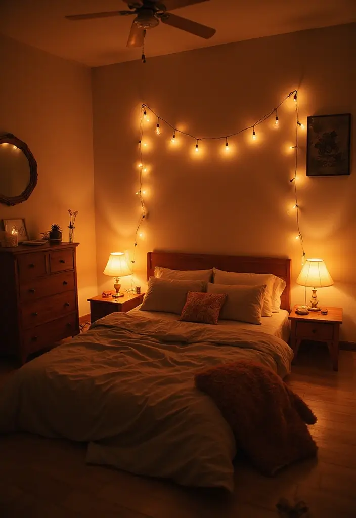 27 Floor Bed Ideas That Feel Cozy & Minimalist 24 27 Floor Bed Ideas That Feel Cozy & Minimalist - 24. Soft Ambient Lighting