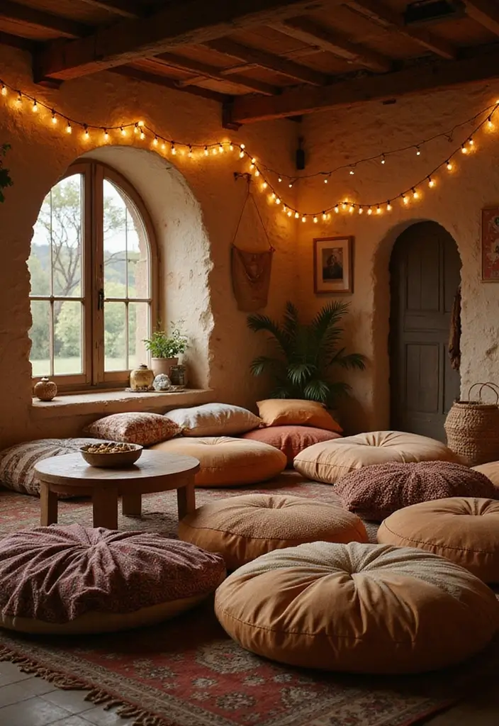 27 Floor Bed Ideas That Feel Cozy & Minimalist 4 27 Floor Bed Ideas That Feel Cozy & Minimalist - 4. Bohemian Floor Cushion Bed