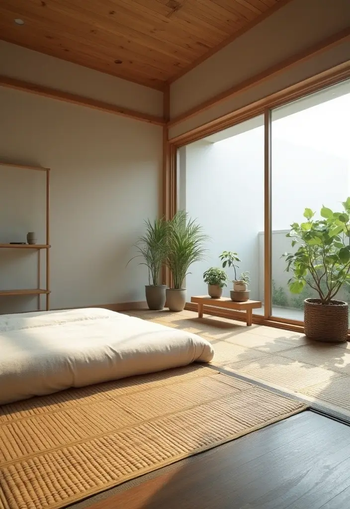 27 Floor Bed Ideas That Feel Cozy & Minimalist 5 27 Floor Bed Ideas That Feel Cozy & Minimalist - 5. Minimalist Japanese Tatami Bed
