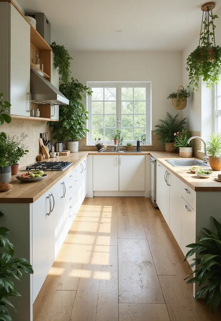 27 Kitchen Floor Tile Designs That Make Cooking Spaces Shine 6 27 Kitchen Floor Tile Designs That Make Cooking Spaces Shine - 6. Biodegradable Bamboo Tiles: Nature's Touch