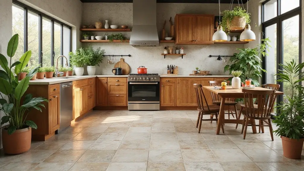27 Kitchen Floor Tile Designs That Make Cooking Spaces Shine