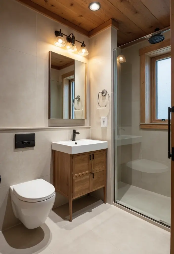 27 One Story Barndominium Floor Plans That Maximize Space 20 27 One Story Barndominium Floor Plans That Maximize Space - 20. Efficient Bathroom Designs