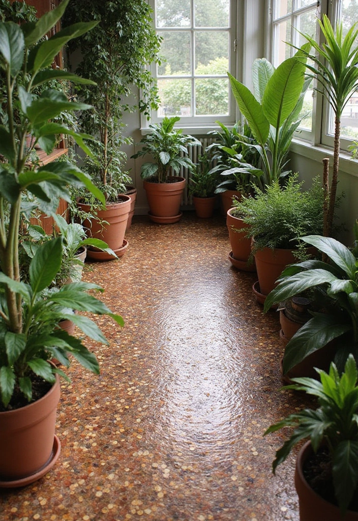 27 Penny Floor Inspirations That Look Unique & Creative 22 27 Penny Floor Inspirations That Look Unique & Creative - 22. Penny Floors and Eco-Friendliness