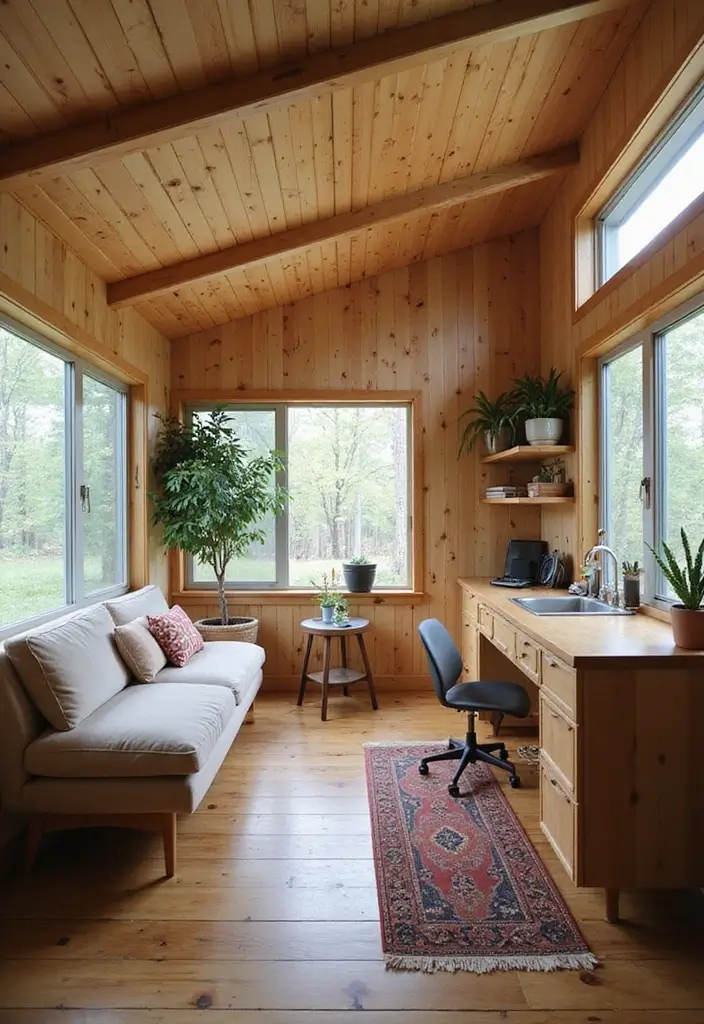 27 Tiny House Floor Plans That Make Every Inch Count 1 27 Tiny House Floor Plans That Make Every Inch Count - 1. The Open Concept One-Room Studio