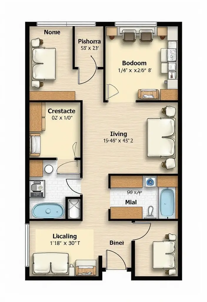 27 Tiny House Floor Plans That Make Every Inch Count 14 27 Tiny House Floor Plans That Make Every Inch Count - 14. The Multi-Generational Tiny Home
