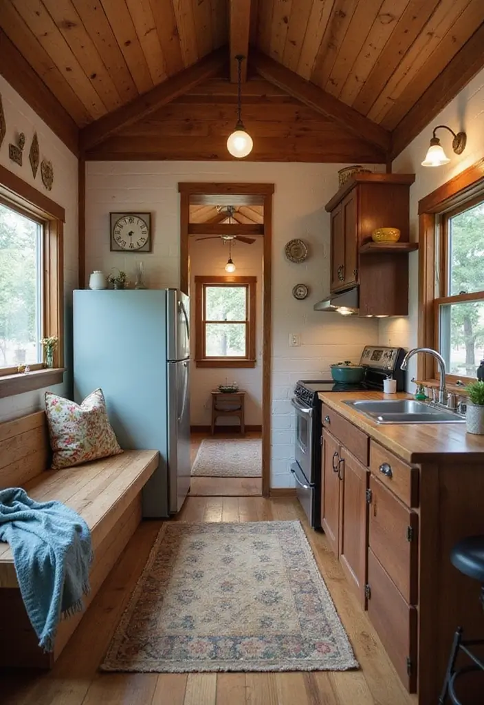 27 Tiny House Floor Plans That Make Every Inch Count 17 27 Tiny House Floor Plans That Make Every Inch Count - 17. The Vintage Inspired Tiny Home