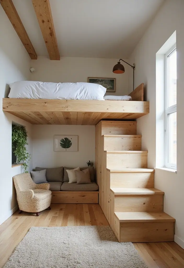 27 Tiny House Floor Plans That Make Every Inch Count 2 27 Tiny House Floor Plans That Make Every Inch Count - 2. The Elevated Loft Design