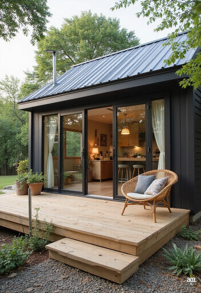 27 Tiny House Floor Plans That Make Every Inch Count 20 27 Tiny House Floor Plans That Make Every Inch Count - 20. The Indoor-Outdoor Connection