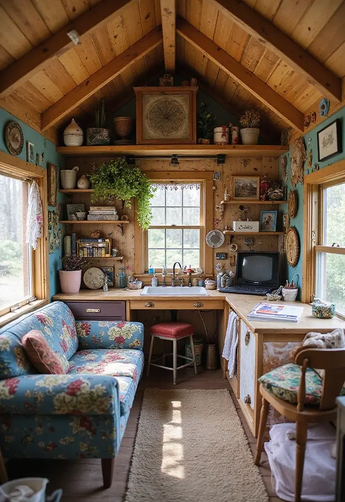 27 Tiny House Floor Plans That Make Every Inch Count 7 27 Tiny House Floor Plans That Make Every Inch Count - 7. The Artistic Tiny House