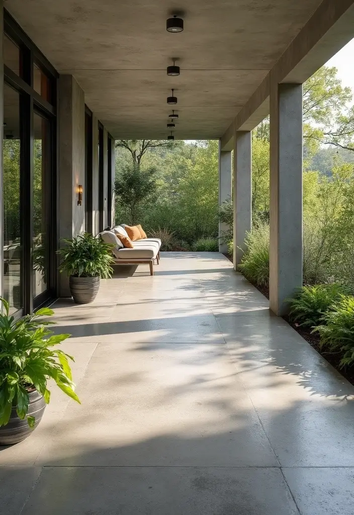 28 Concrete Basement Floor Ideas That Solve Design Woes 19 28 Concrete Basement Floor Ideas That Solve Design Woes - 19. Indoor Outdoor Flow with Concrete